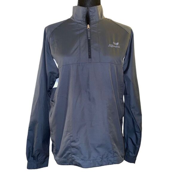 Nike Golf Dark‎ Gray 1/4 Zip  Polyester Pullover Jacket Size Small - Picture 1 of 13